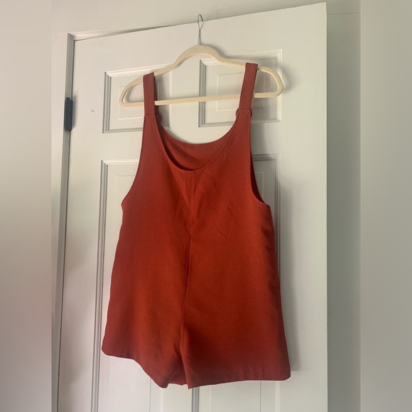 Burnt orange fall romper - Picture 2 of 3